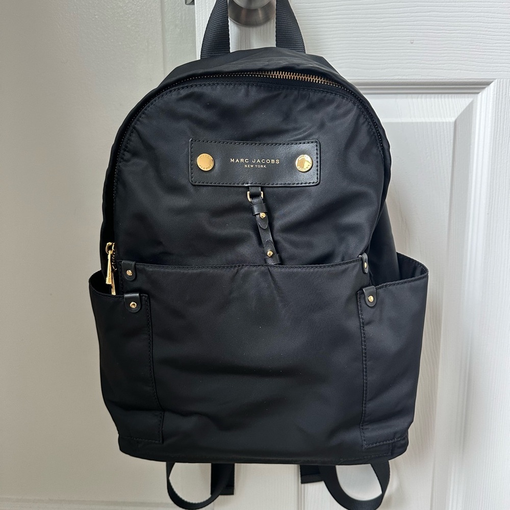 Marc Jacobs Preppy Nylon Backpack in Black